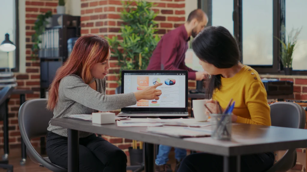 Freelance presentation designer working on a high-converting slide deck for a client